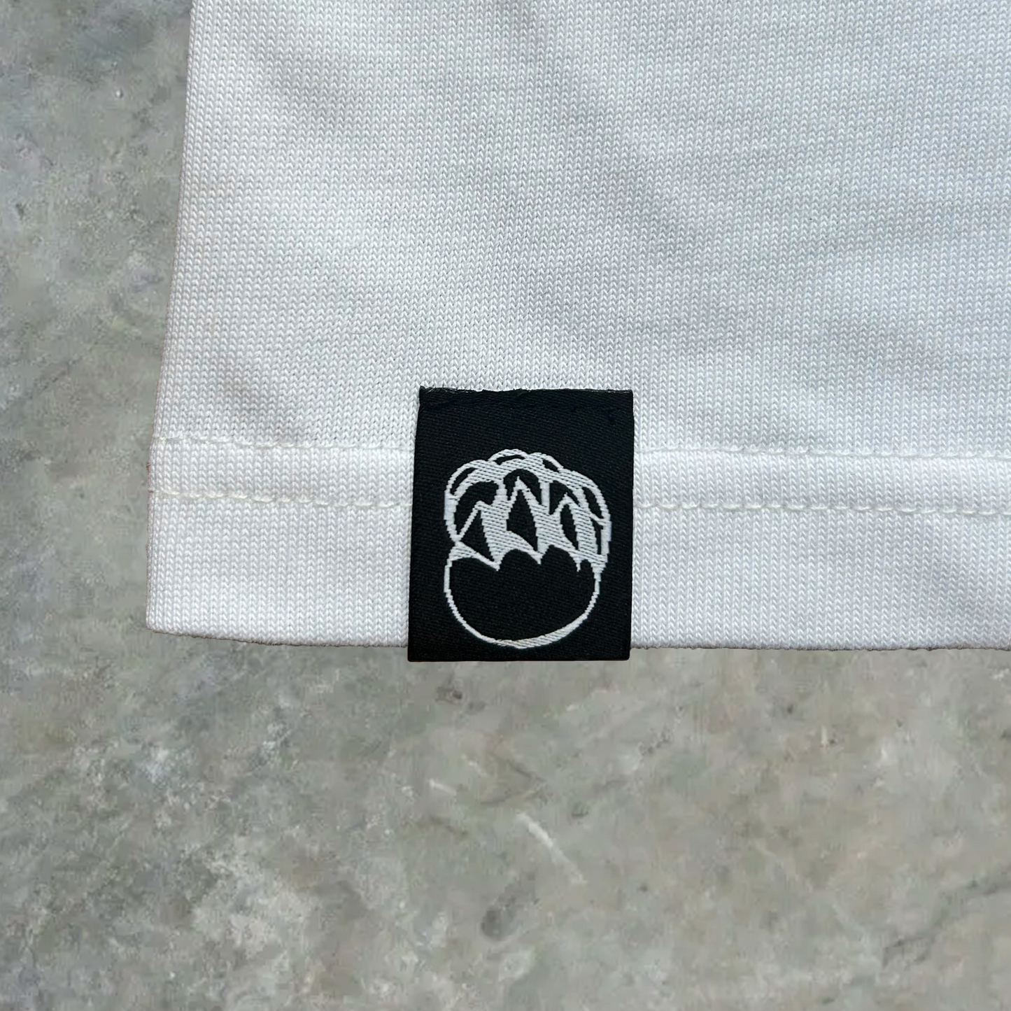 White Short Sleeve Shirt – Embroidered Logo & Dragon Orb Hem Tag (Clearance Sale)